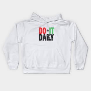 Do It Daily Washed Out Kids Hoodie